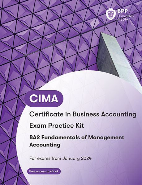 BA2 CIMA (eBook) Fundamentals of Management Accounting Exam Kit 2026